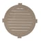 Ekena Millwork Round Gable Vent with Keystones, Functional, 22"W x 22"H x 1 1/4"P GVRO22FK - alternate 3